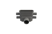 Afvoerproducten - Unidrain Outlet unit w/horizontal outlet Ø75 mm incl. water trap and fire horizontal side inlets Ø40 mm - 1413.0075