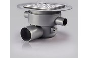 Afvoerproducten - Purus multiflex w/grate horizontal 75 mm - 153482-113