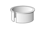 Afvoerproducten - Purus Support sleeve for thin-wall 110 mm - 150782100