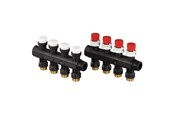 Vloerverwarming - Uponor Vario plus spruitstuk met klep LS 4x 3/4 euro - 1030581