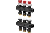 Vloerverwarming - Uponor vario plus spruitstuk met klep ls 3x 3/4 euro - 1030580