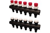 Vloerverwarming - Uponor vario plus manifold q&e w. valve ls 6x q&e 20x2.0 - 1032705