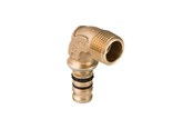 Alu pex systemen - Geberit mepla bend AV / multimedia paneel 90° with male thread: d=63mm r=2 - 607.255.00.5