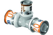 Alu pex systemen - Uponor press composite tee reducer ppsu 25-20-20 - 1039956