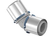 Alu pex systemen - Uponor s-press composiet elleboog 45° 75 x 75 mm - 1032880