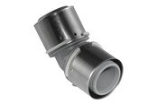 Alu pex systemen - Uponor press composite elbow 45° ppsu 40-40 - 1046388