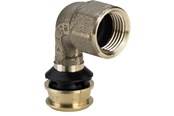 Alu pex systemen - Viega Raxofix AV / multimedia paneel elbow 90° 25 x 34 female/female - 646134