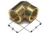 Schroefdraadfittingen - Isiflo Elbow Messing 90° crome for F 3/4 - 1982065-FKR