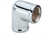 Schroefdraadfittingen - Viega elbow 90° 12 Messing chromed - 105600