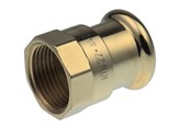 Drukbuizen en fiittings - Vsh Fabrieken Xpress Koper straight Connector vsh female / female 15mmx3 / 4 cu - 38091