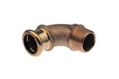 Drukbuizen en fiittings - Vsh Fabrieken Xpress Koper angle AV / multimedia paneel 90 deg. fm 22xr3/4 - 38334