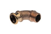 Drukbuizen en fiittings - Vsh Fabrieken Xpress Koper angle AV / multimedia paneel 90 deg. fm 15xr1/2 - 38333