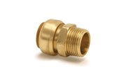 Koperen buizen en fittingen - Broen Rechte mannelijke connector. Push-fit x BSP conische mannelijke draad 22mm x 3/4 - 45292