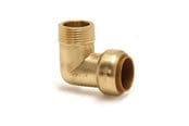 Koperen buizen en fittingen - Broen Mannelijke elleboog. Push-fit x BSP conische mannelijke draad 15 mm * 1/2 - 45561