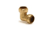 Koperen buizen en fittingen - Broen Elbow. push-fit x push-fit 15 mm - 45516