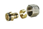 PEX-systemen - Pettinaroli Complete adapting set for multilayer pipe Messing 1/2x16/12 alu-pex - BI-219
