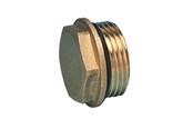 Vloerverwarming - Pettinaroli 1/2 Messing cap with washer for linear manifolds Series 7000pm - 3522M-004