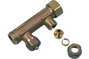 PEX-systemen - Uponor manifold male female thread pex wtr dr 3/4mt/ft 3x15 c/c50mm - 1036174