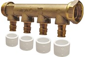 PEX-systemen - Uponor q&e manifold male thread swivel nkb dr 3/4mt/sn 3x15 c/c35mm - 1026027
