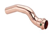 Drukbuizen en fiittings - Viega Profipress overbending 15 Copper/blank 322342 - 322342