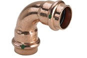 Drukbuizen en fiittings - Viega Profipress bend 90° 28 Copper/bright 291525 - 291525