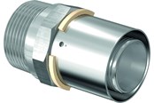 Alu pex systemen - Uponor S-press adapter mannelijke draad 75 mm x 212 - 1032896