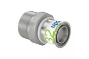 Alu pex systemen - Uponor s-press plus adapter male thread 32 mm x 114 - 1070510
