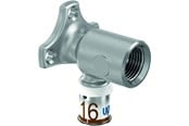 Alu pex systemen - Uponor s-press plus tap elbow 90° 16 mm x 12 - 1070644