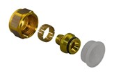 Vloerverwarming - Uponor vario compression AV / multimedia paneel pex 16x1.8/2.0-g3/4ft euro - 1065284