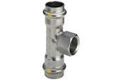 Drukbuizen en fiittings - Viega Sanpress inox T-stuk 18 mm x 34 x 18 mm - 437169