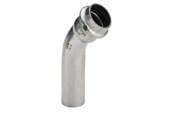 Drukbuizen en fiittings - Viega Sanpress Inox bend 45° 28 Stainless steel/bright 435417 - 435417