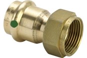 Drukbuizen en fiittings - Viega Sanpress Verbinding Schroef fitting 22 mm x 34 female/female - 351502