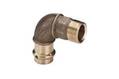 Drukbuizen en fiittings - Viega Sanpress AV / multimedia paneel elbow 90° 15 x 12 - 112950