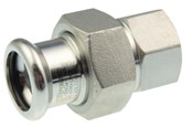 Drukbuizen en fiittings - Vsh Fabrieken Vsh straight union female thread/press 54 mm x 2 Roestvrij - 6192111