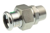 Drukbuizen en fiittings - Vsh Fabrieken Vsh straight union male thread/press 54 mm x 2 Roestvrij - 6192296