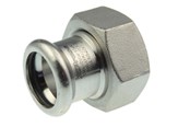 Drukbuizen en fiittings - Vsh Fabrieken Xpr Roestvrij coupl w/nut ff 35xg3/2 - 6191779