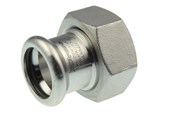 Drukbuizen en fiittings - Vsh Fabrieken Xpr Roestvrij coupl w/nut ff 22xg1 - 6191757