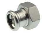 Drukbuizen en fiittings - Vsh Fabrieken Xpr Roestvrij coupl w/nut ff 18xg3/4 - 6191746