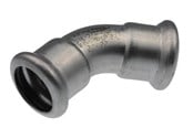 Drukbuizen en fiittings - Vsh Fabrieken Xpr Roestvrij elbow 45 deg. ff 15 - 6190041