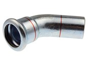 Drukbuizen en fiittings - Vsh Fabrieken Xpr Carbon elbow 45 deg. fø 15 - 6201778