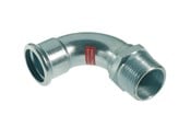 Drukbuizen en fiittings - Vsh Fabrieken Xpr Carbon elbow 90 deg. fm 18xr1/2 - 6202009