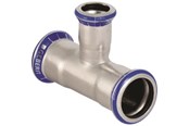 Drukbuizen en fiittings - Geberit mapress tee 42x15x42mm presmf st rf / syref - 31216