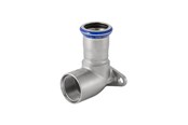 Drukbuizen en fiittings - Geberit Elbow ctor stst d15-rp1/2 l4.3 - 33403
