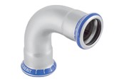 Drukbuizen en fiittings - Geberit Bend stst 90g d22 - 30104