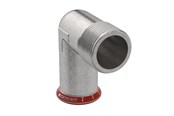 Drukbuizen en fiittings - Geberit Elbowad mt cst 90g d22-r3/4 zn-pl - 21618