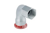Drukbuizen en fiittings - Geberit Elbowad ft cst 90g d28-rp1/2 zn-pl - 21660