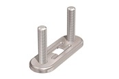 Buisophanging en koppelingen - Flamco Rørholder BME dobbelt M8 8-50/90 mm - 39420