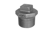 Schroefdraadfittingen - Georg-Fischer Plug beaded Zwart 1/4 - 770290102