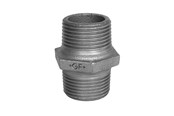 Schroefdraadfittingen - Georg-Fischer Hexagon nipple Zwart 2 1/2 - 770280110