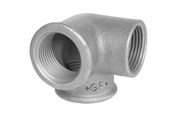 Schroefdraadfittingen - +GF+ Elbow Zwart side outlet 1/2 - 770221104